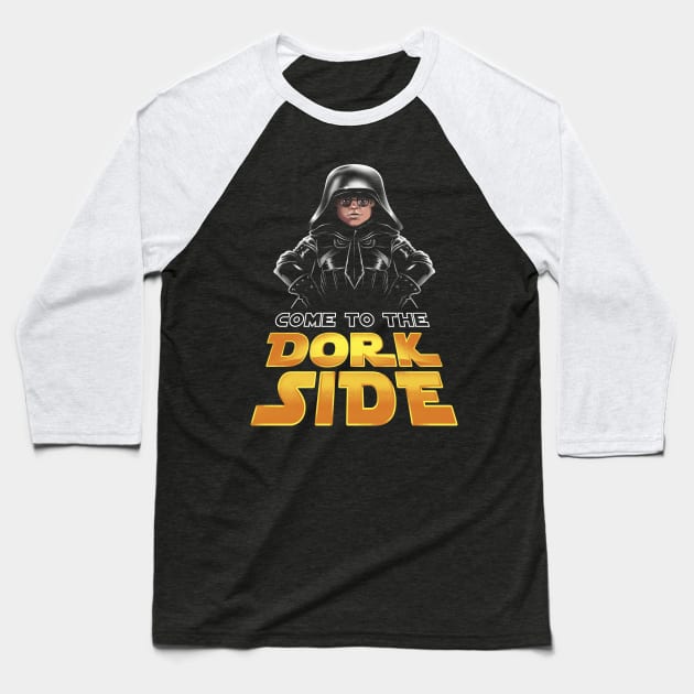 The Dork Side Baseball T-Shirt by Vincent Trinidad Art